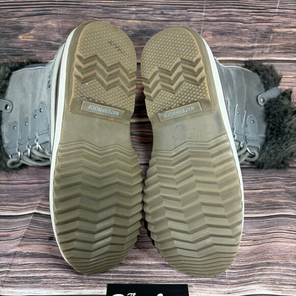 Sorel Joan of‎ Arctic Women's Gray Fur Lined Winter Waterproof Boots - Picture 6 of 7